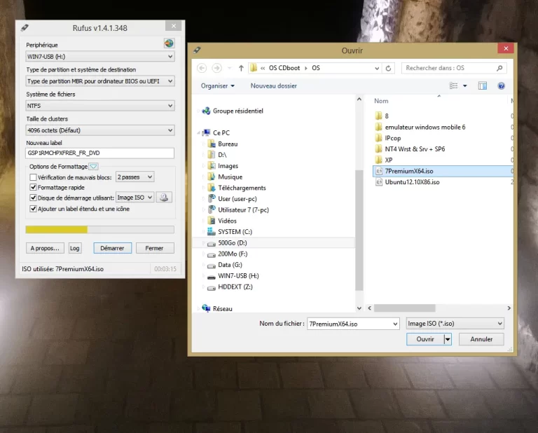 PC sous Windows 8 Disque dur HS illustration