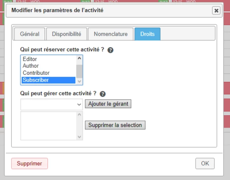 booking activities activites droits