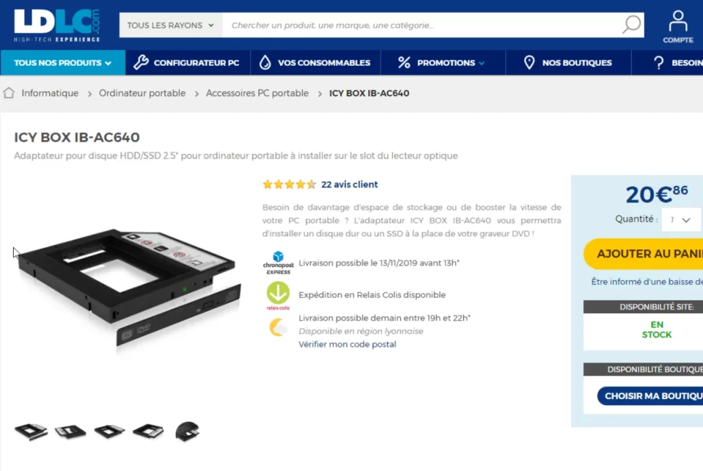ICY BOX IB-AC640 - Accessoires PC portable ICY BOX sur LDLC.com - Opera
