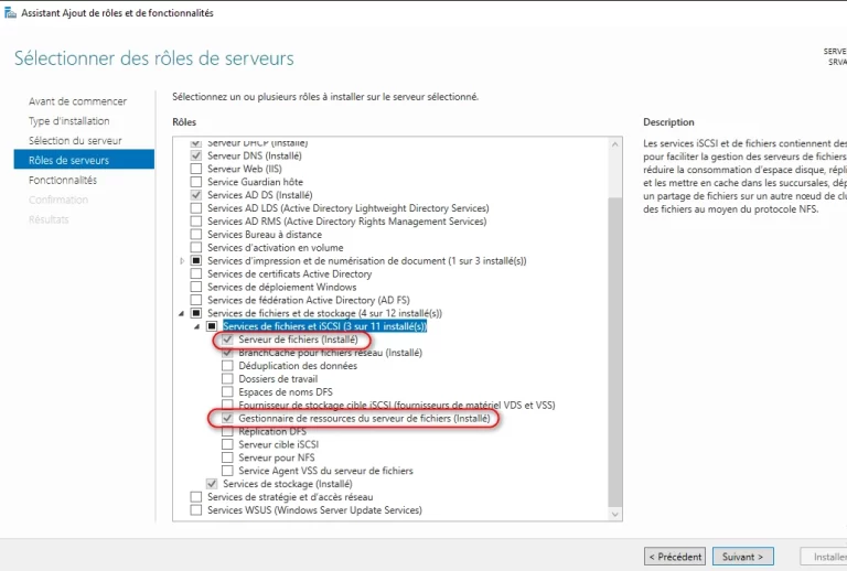 srv2019 serveur fichiers et gestio fichiers