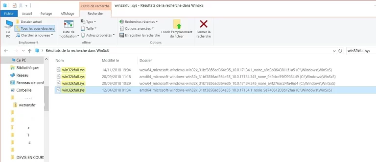 win32kfull recherche