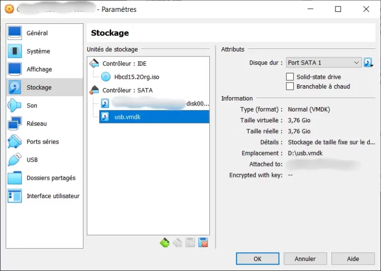 VirtualBox Rajouter disque dur virtuel