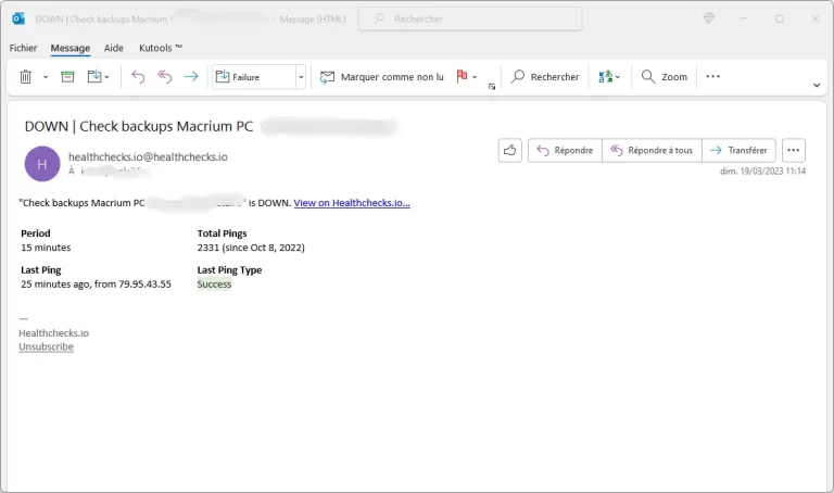Test Mail periode grace expired