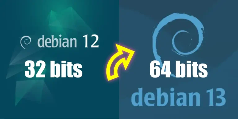 Debian12 a Debian 13 illustration